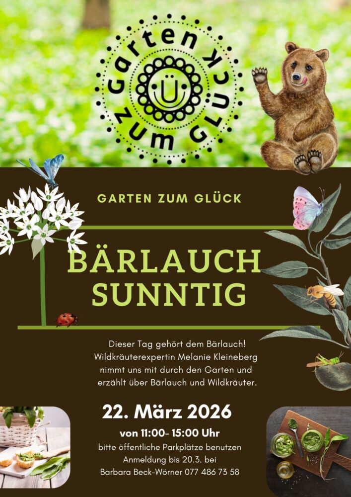 Bärlauch Sunntig 22. März